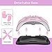 UV Nail Lamp, 80W UV Led Nail Lamp, Nail Dryer Light Curing Lamp With Timer/Sensor for Led UV Gel Nail Polish Nail Art Manicure Tools (Pink)