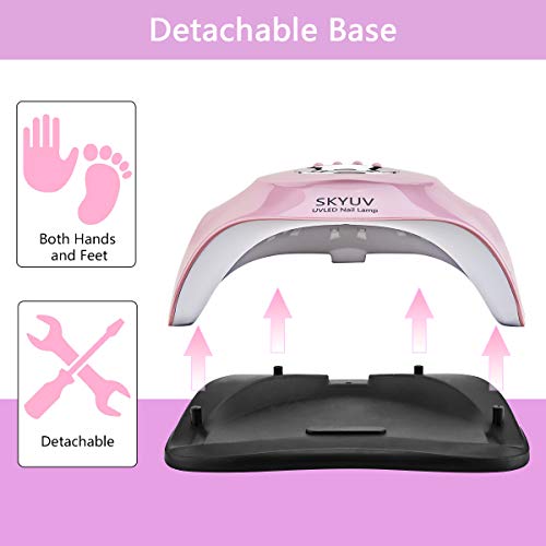 UV-Lampe UV 80W LED Nagellampe Nagellampe Nagellampe Nagelstudio mit Timer/Sensor für Maniküre Weiß – Bild 6