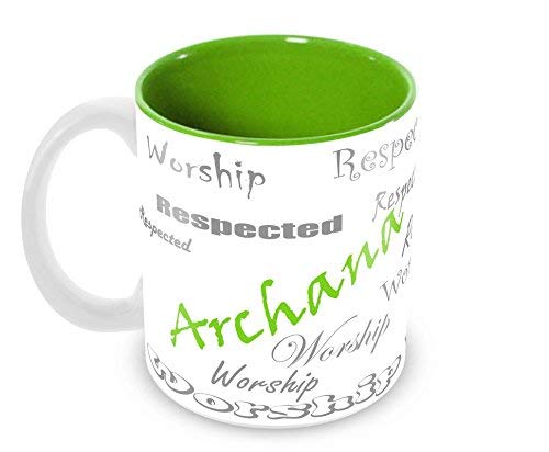 Tuelip Stylish Customize Name "Archana" with Meaningful Printed Tea & Coffee Ceramic Mug 350 ML