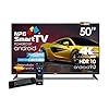 NPG 530L50UQ 4K 2020-50″4K UHD Smart TV met afstandsbediening met QWERTY-toetsenbord en MOTION-functie, Android 9.0, Quad Core, WiFi, DVB-T2/C, PVR, Screen Mirroning, Smart TV Multi Taal