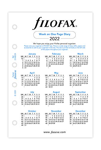 Filofax Pocket Week per pagina Engels 2022 Dagboek - Image 4
