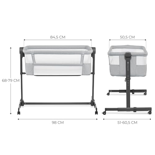 Variante de Kinderkraft cuna colecho Neste UP 2 Gris Cloro