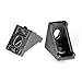20Sets Black Corner Brackets,(20×28) 2020 Aluminum Extrusion Profile Angle Corner Brackets,Box-Packed Corner Bracket and Screws,Use for 6MM T-Slot CNC DIY 3D Printer and Industrial Bracket Making