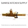 SUNRISE Heavy Duty Natural Gas Range Stove Top Burner Valve (2 packs). Made in Taiwan.