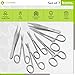 Set of 7 Pieces Scissors Forceps Hemostats Needle Holder Driver Set for Educational Training and Medical Procedures Made of Stainless Steel by Cynamed
