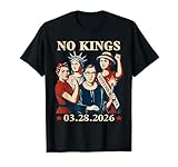 No Kings in America March 28 2026 No Kings Day Funny T-Shirt