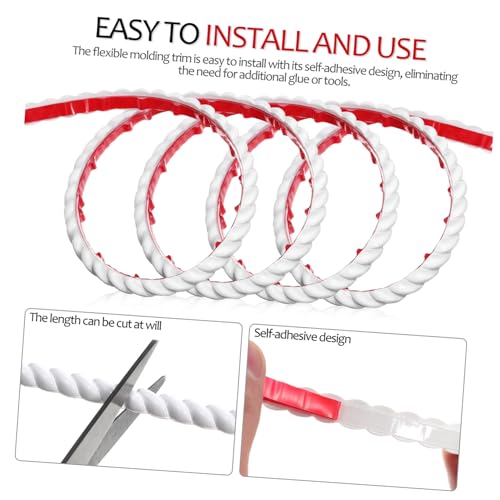 Yardenfun Descascar E Colar Bordas De Parede Guarnição Autoadesiva Descascar E Colar Guarnição De Mo