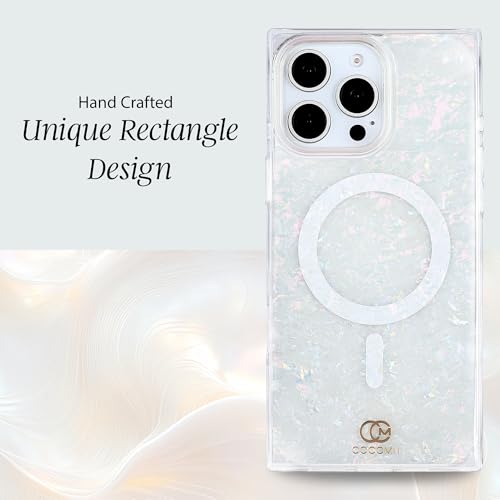 Image of COCOMII Rectangle for iPhone 16 Pro Max Case, Pearlescent Opal