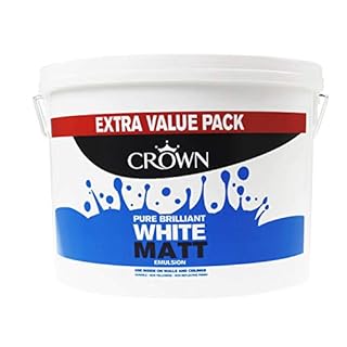 CROWN Matt Emulsion Paint 7.5L Pure Brilliant White