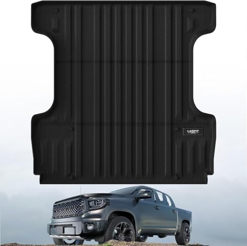 LASFIT Bed Mat for Toyota 2007-2021 Tundra 5.5FT/5.5Truck Bed Mat All Weather 5.5 FT Bed Liner for Toyota Tundra 2021 2020 2019 2018-2007 Accessories TPE Trunk Mat Cargo Mat (Not Fit Drop-in Liner)