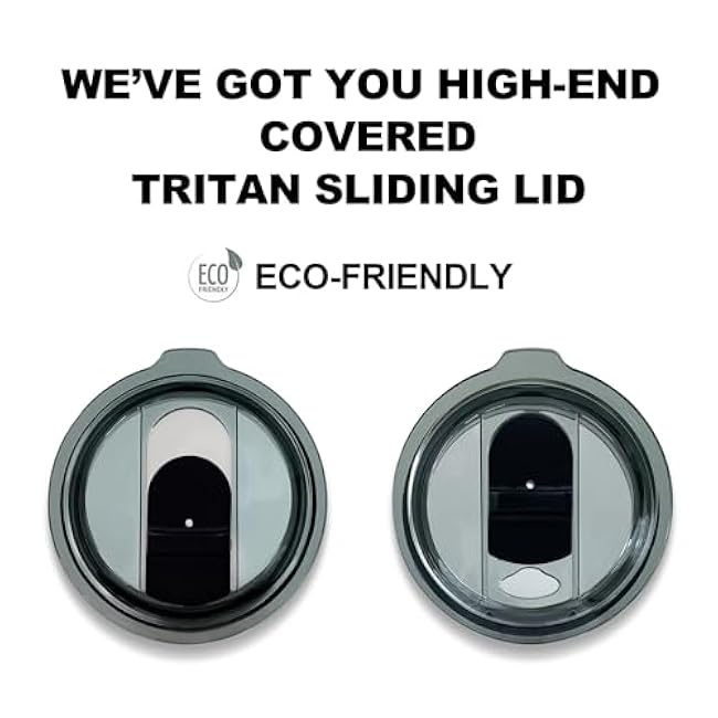 22oz Stainless Steel Insulated Coffee Mug with Handle, Double Wall Vacuum Insulated, Tritan Sliding Lid for Outdoor and Indoor Use (StainlessSteel)