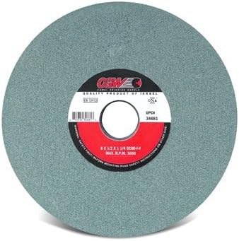 Green Silicon Carbide Surface Grinding Wheels - 7x1/2x1-1/4 t1 gc100-i-vgreen silicon carbide su