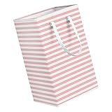 MOTHNUR Cesta de Ropa Sucia Plegable con Asas Cesto de Almacenamiento Rayas para Hogar Organizador Portátil para Colada y Juguetes Resistente y Práctico para Dormitorios y Apartamentos