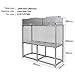 Yokoma Vertical Laminar Dust Free Room Bench Double Use 70.86x23.62in Flow Hood Air Flow Clean Workbench Aluminum Workshop for Phone Repair with HEPA-Filter Laboratory Using