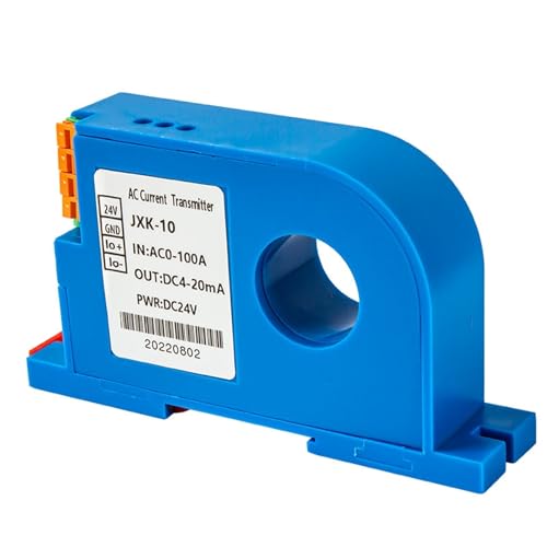 Transmisor de corriente CA/CC 5 A, 10 A, 50 A, 100 A, convertidor 0-5 V, transductor RS485 DC24 V, 1 unidad (AC0-500A, RS485)