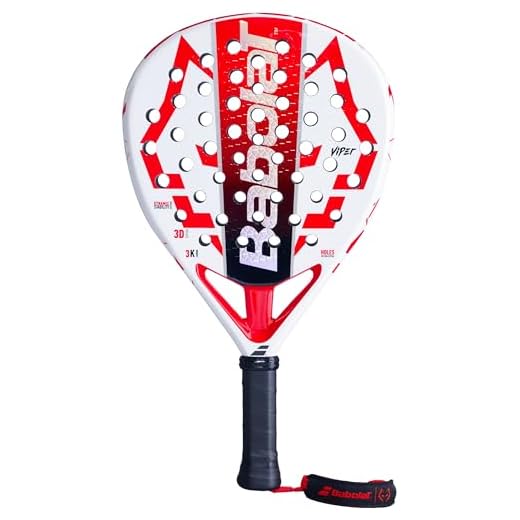 Babolat Technical Viper Juan Lebron - Pala de pádel (blanco/rojo)