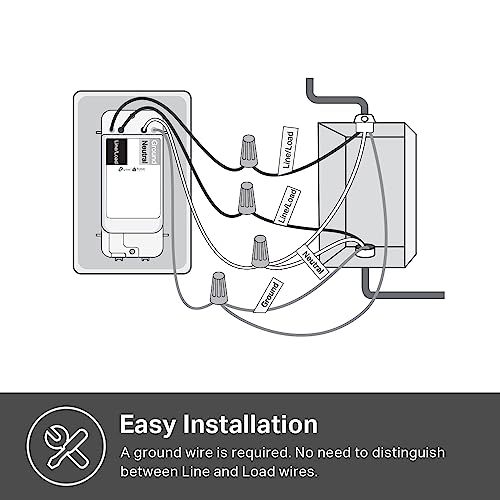 Kasa Matter Smart Light Switch, KS205, Single Pole, Need Neutral Wire - image 6