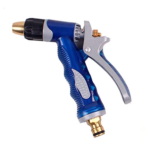 HOUSEHOLD W-WXT Garden Foam Sprayer,8 Adjustable Heavy Duty Hose Nozzle Spray Guns,Comfortable Rubber Grips,High Pressure Flow,Portable Pressure Cleaner (Color : Blue)