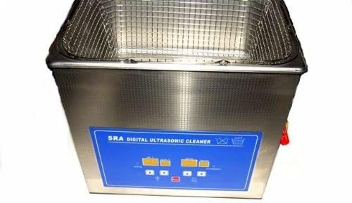 SRA TruPower UC-100D Digital Ultrasonic Cleaner, 10 Liter, 2.5 Gallon Capacity