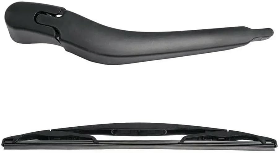 Top view of wiper arm and blade