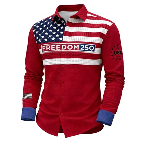 Chemise Homme Imprimée en Qualité Supérieure - Coupe Confortable XL Rouge