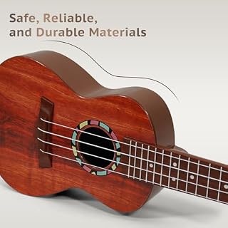 Raimy Kids Guitar Ukulele – 21in Ukulele Guitar Toys for Kids Ages 3 4 5 6 7+ Year Old Boys Girls Simulated Sound Quality Music Instruments Learning Education (Brown) - Les Beatles, Paul McCartney, John Lennon, RIngo Starr, George Harrison Raimy Kids Guitar Ukulele - 21in Ukulele Guitar Toys for Kids Ages 3 4 5 6 7+ Year Old Boys Girls Simulated Sound Quality Music Instruments Learning Education (Brown) – Image 4