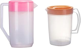 SEWCHICS Large Capacity Refrigerator Pitcher 4000Ml Plastic Water Kettle with Measurement Scale and Lid, Cold Water Jug for Juice and Beverage Serving in Kitchen