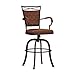Hillsdale Bridgetown Swivel Tilt Barstool, Aged Bronze Finish