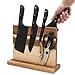 Resafy Large Magnetic Knife Holder,Acacia Wooden Magnetic Knife Block 12 X 10 Inches,Rack Magnetic Universal Stands with Strong Enhanced Magnets Strip Kitchen Storage Cutlery Organizer Without Knifves