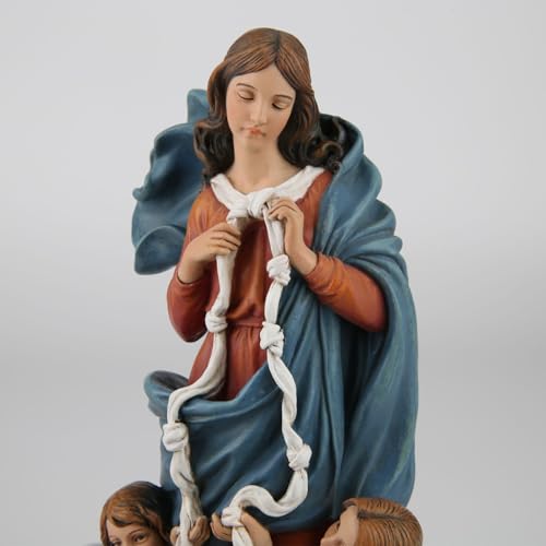 Estatua Católica Mary Untier of Knots 9.8 in miniatura 3