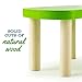 Wooden Dollhouse Furniture|Made of Safe Wood and Bright Water-Based Paint|Compatible with Most Doll Houses|Eat-in Kitchen