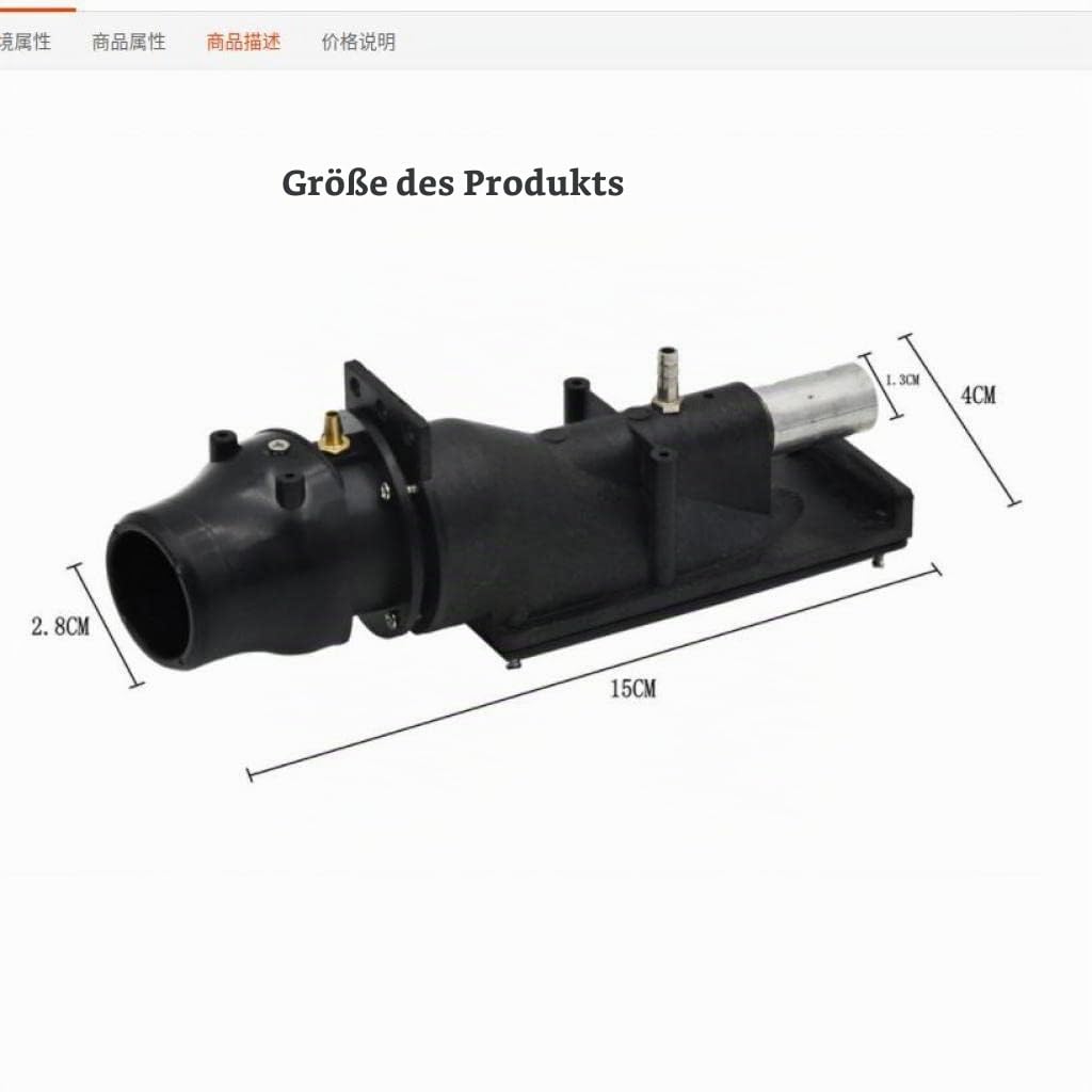 Perfeclan RC Boat Thruster Jet Pump Set 820W 66A mit 540 Brushless Motor für RC Boat Ersatzteile Ersatz DIY