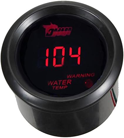 ESUPPORT Car 2" 52mm Digital Water Temp Gauge Red LED Fahrenheit F