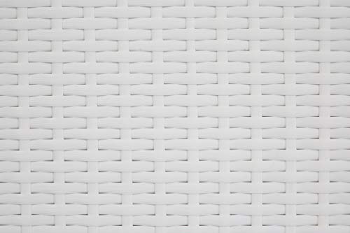 OUTFLEXX Loungemöbel-Set, weiß aus Polyrattan-Geflecht, Loungeecke für 5 Personen, wasserfeste Kissenbox, Lounge Möbel – Bild 5