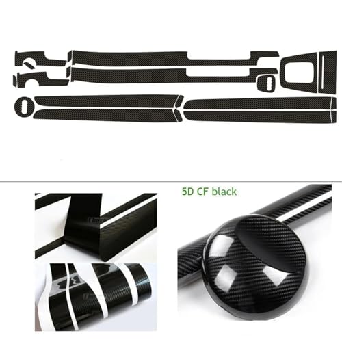 Fibre de carbone noir 5D relooking intérieur Audi A4 B6 B7 DIY