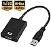 Produktbild DELILI USB auf HDMI Adapter, USB 3.0/2.0 zu HDMI Adapter 1080P Full HD (Stecker auf Buchse) Video und Audio Multi-Display Schwarz (Black)