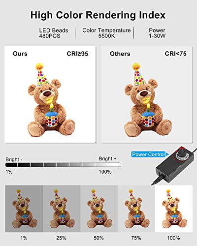 Puluz Portable Photo Studio Light Box, 16X16 Inch Professional Dimmable Shooting Tent Kit Soft Box With 480Pcs Leds Lights 4 Backdrops For Jewelry And Small Product Photography Props Upgrade 16 Inch #TOP1