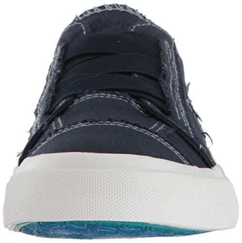 Blowfish Malibu womens fashion sneakers, Pure Navy Colorwashed Canvas, 7 US