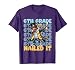 Dabbing Graduation Boy 6th Grade Nailed It Class Of 2025 T-Shirt