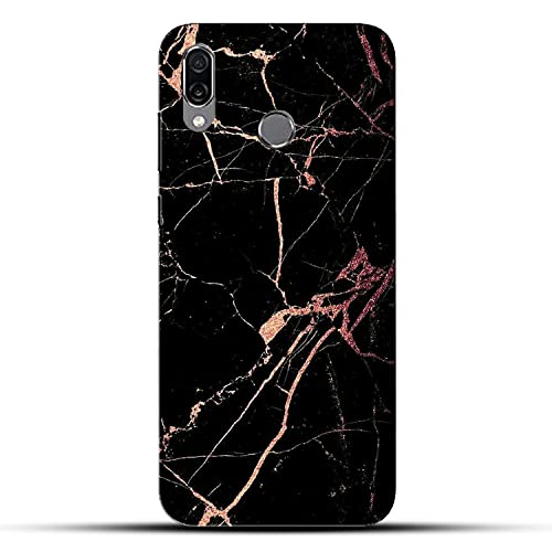 Image of COLORflow Back Cover Compatible with Honor Play | Beautiful Black Golden Marble | Designer Printed Hard CASE Bumper Back Cover Compatible with Honor Play