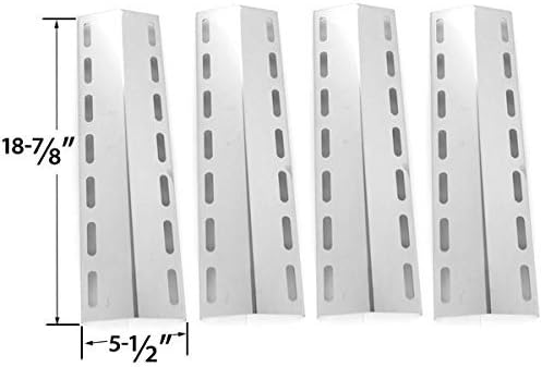 4 Pack Stainless Steel Heat Plates for Nexgrill 720-0133, 720-0133-LP Gas Grill Model