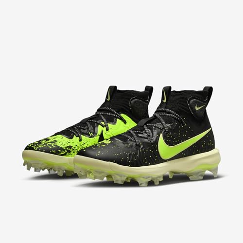 Nike Alpha Huarache NXT MCS crampons de baseball noir et volt