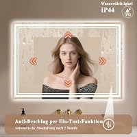 Archaluxe Badspiegel mit Beleuchtung LED Badezimmer-Spiegel 60x80cm – Ansicht 4