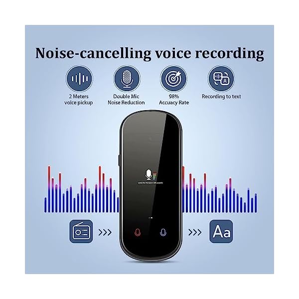 Instant Lanquage Translator Device，Electronic Foreign Language Translators，Two-Way Smart Voice and Photo Pocket Translator Real Time, 138 Languages Supported, Standy 180H, Portable Offline Translatio - Image 7