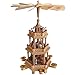 Produktbild Multistore 2002 Weihnachtspyramide Holzpyramide Pyramide für 6 Kerzen 3-stöckig 42xØ29cm Weihnachten Weihnachtsdekoration