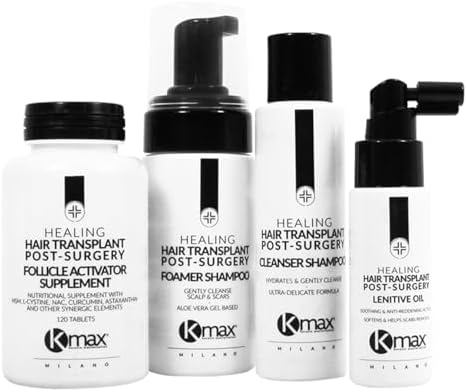 Kmax Healing Hair Transplant Post Surgery Kit - Shampoo Post Trap...