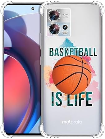 GlamCase for Motorola Edge 30 Fusion 5G / S30 Pro 5G Case - Basketball is Life Printed Slim Fit Flexible Clear Shockproof Designer Back Case/Cover for Moto Edge 30 Fusion / S30 Pro 5G.