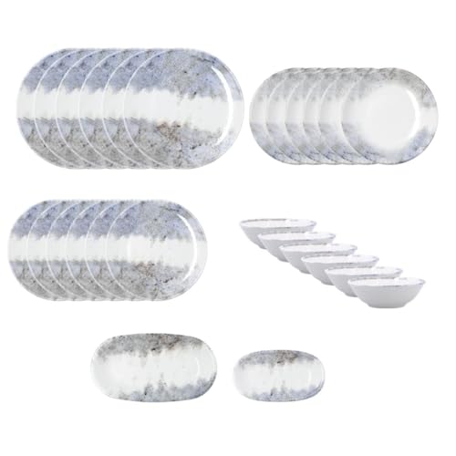 Imagen de Bidasoa Polaris Hydrozero Vajilla Porcelana 26 Piezas 26 Piezas 6 Personas Porcelana Apto Microondas