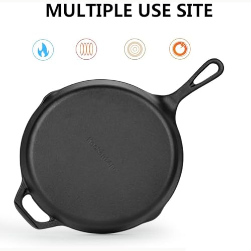 image for Kookantage Cast Iron Skillet Pre-Seasoned Cookware-6