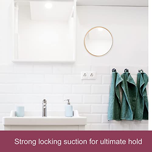 SHERCHPRY Espelho De Aumento 20X Espelho De Aumento Cosmético 3 Ventosas Espelho De Maquiagem Compac